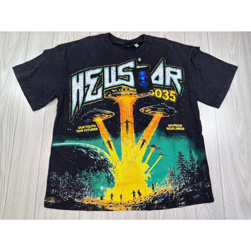 Hellstar Capsule 10 Invasion Graphic T-Shirt In Black Size M New With Tags